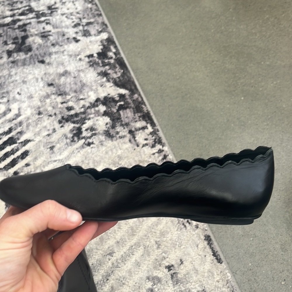 Browns Scalloped Edge Black Flats - Picture 7 of 10